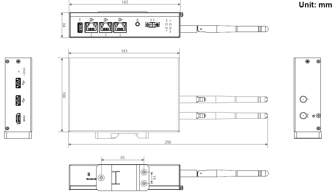 IPC2200 Dimensions