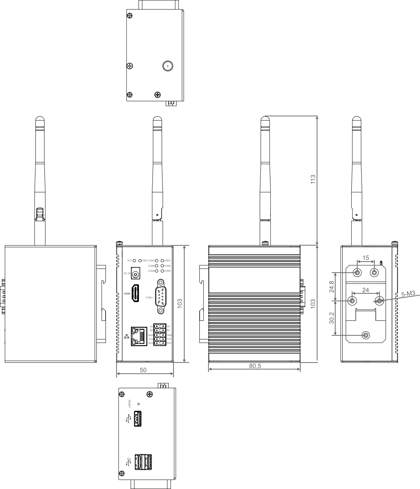 ipc2400-dimensions