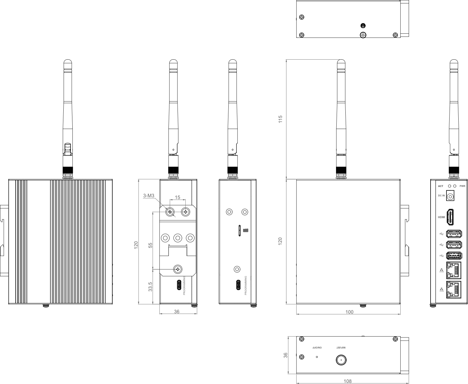 ipc3400-dimension