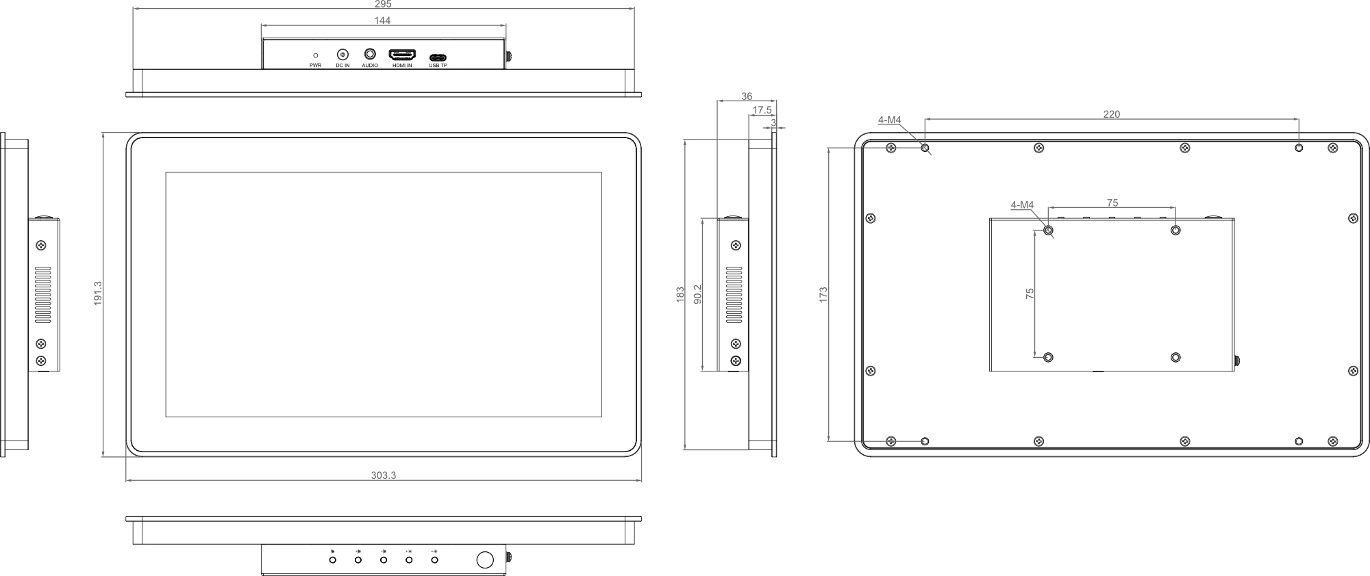 monitor-116c-dimension