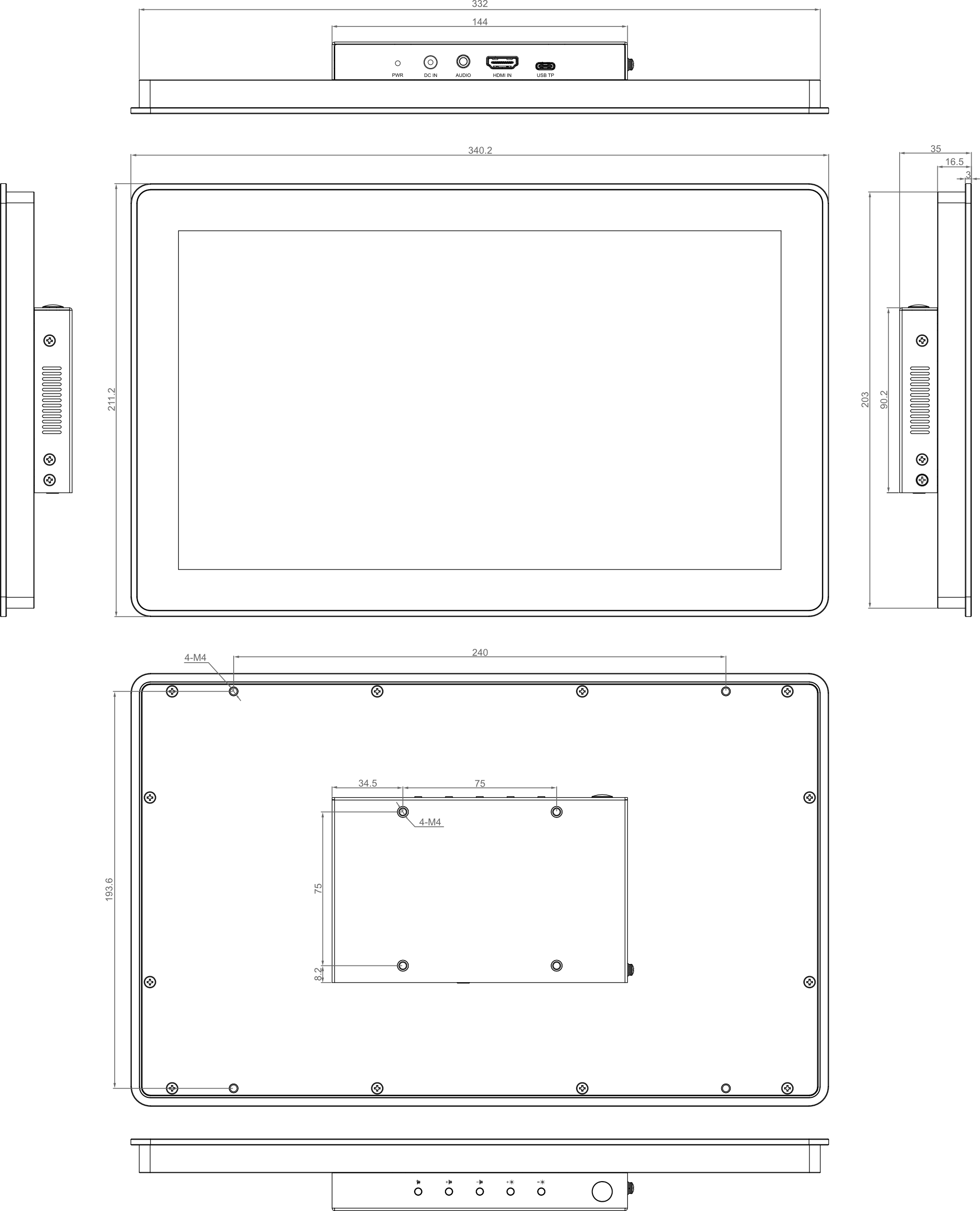 monitor-133c-dimension