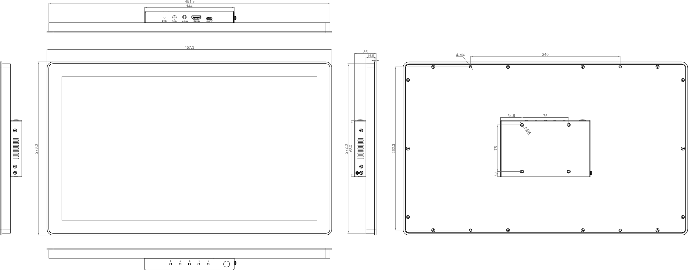 monitor-185c-dimension